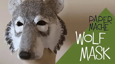 Paper Mache Wolf Mask Pattern
