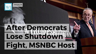 After Democrats Lose Shutdown Fight, MSNBC Host Tweets That The Media Is Biased Toward Republicans