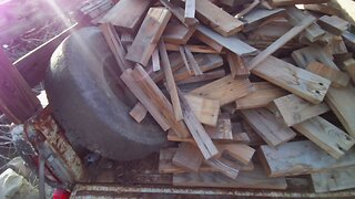 Fire wood unload