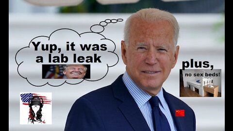 Biden flip-flop on lab leak theory, no-Sex collapsing beds installed for Olympic Athletes, censored