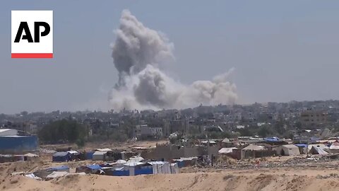 Huge smoke cloud erupts after explosion in southern Gaza