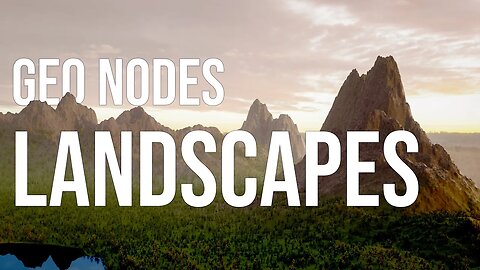 How to Make Mountains in Blender: Geometry Nodes Tutorial