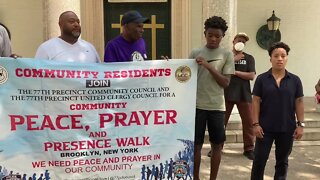 The Community Peace Prayer And Prayer Walk hosted by @NYPD77Pct @77thpctcouncil 7/9/2022 @