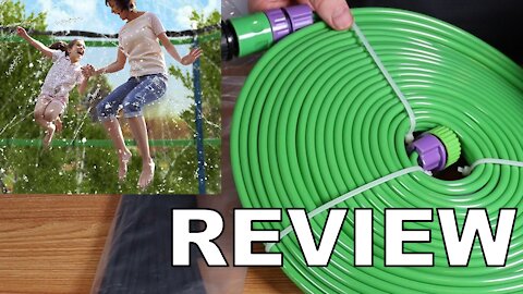 Trampoline sprinkler review great for summer fun on hot days
