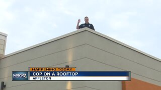 Cop on a roof top