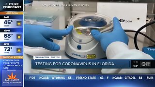 Testing for coronavirus in Florida