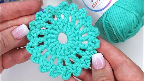 How to crochet simple crochet circle motif