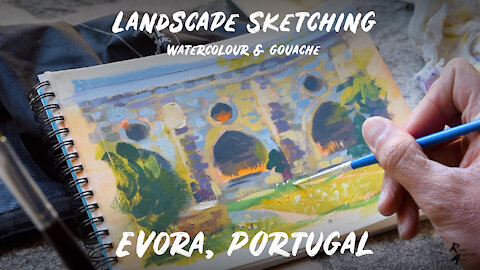 Cathedral Cloister Plein Air Painting Video - Évora, Portugal
