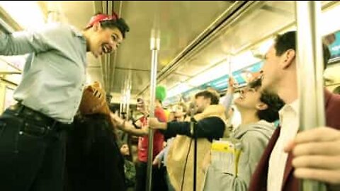 New York subway band plays Queen's 'Somebody To Love'