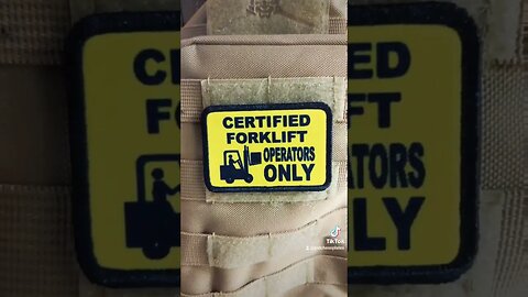 certified forklift driver #shorts #edc patch