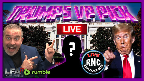 TUNE IN LIVE! 4:30PM EST, President Trump’s Announces His VP Running Mate | The Santilli Report 7.15.24 4pm EST