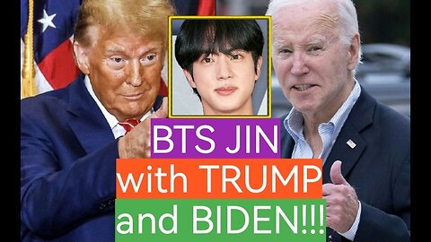 BTS JIN "COMPETES" with TRUMP and BIDEN!!!
