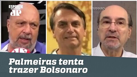 Palmeiras quer BOLSONARO no jogo da taça! Certo? Veja DEBATE