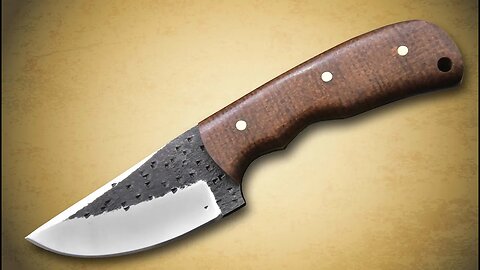 Utility Knife Camping Knife Hammered 1095 High Carbon Steel Knife Making Process Walnut Handle