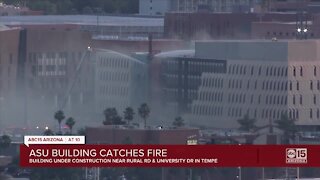 ASU building catches fire in Tempe