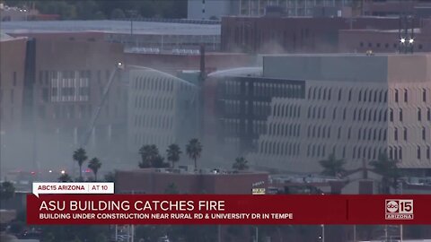 ASU building catches fire in Tempe