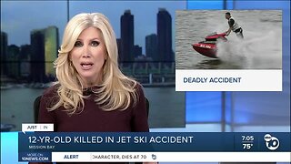 12-year-old girl dies after being struck by Jet Ski in Mission Bay