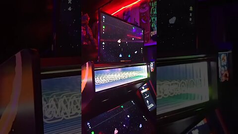 Galactic Battleground getting played a ton at Glutch Bar #indiegame #arcade #indiearcadewave