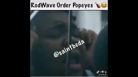 RodWave Orders Popeyes Chicken #shorts #youtubeshorts