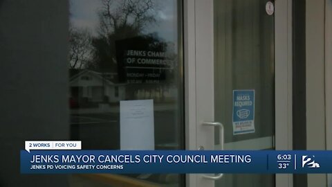 Jenks mayor cancels city council meeting