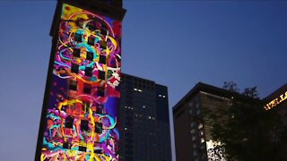 What's That?: 'Night Lights Denver' projects art onto clock tower