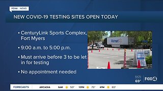 New drive thru COVID-19 testing sites in Southwest Florida