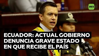 Gobierno de Ecuador denuncia grave situación económica del país