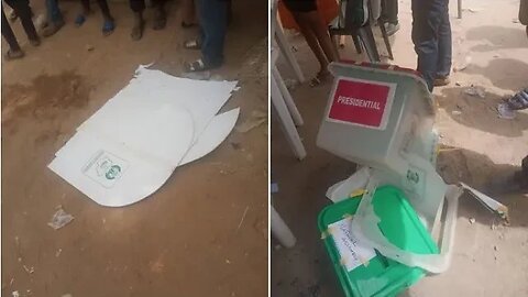 Soldiers recover two ballot boxes snatched by thugs in Gombe.