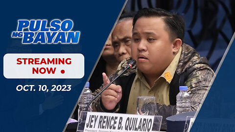 LIVE | Pulso ng Bayan kasama sina Admar Vilando at Jade Calabroso | October 10, 2023