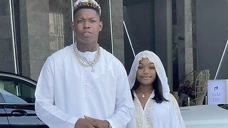 yung bleu's wife embarrasses him after long tongue tik toker reveals he flew her out