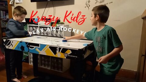 Krazy Kidz Play Air Hockey! | Krazy Kidz Creations