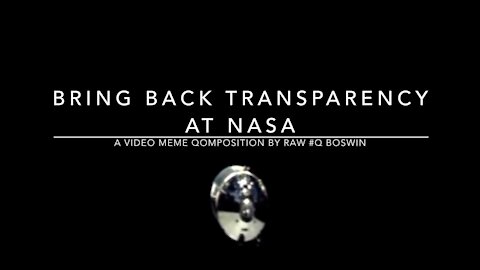 Bring Back Transparency at #NASA ~ Cloaking Technology on the #Moon in 1969? ~ A #MusicalMeme