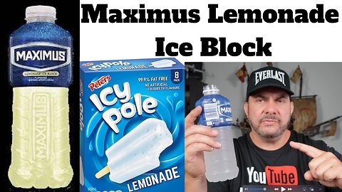 Maximus Lemonade Ice Block Electrolyte Drink Taste Test Review
