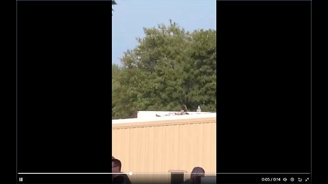 MAN OUTSIDE TRUMP RALLY SAW SHOOTER CRAWLING ON ROOF!