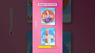 Pick One Kick One | Barbie Movie Edition 2023 #shorts #barbielovers #barbiemovie2023