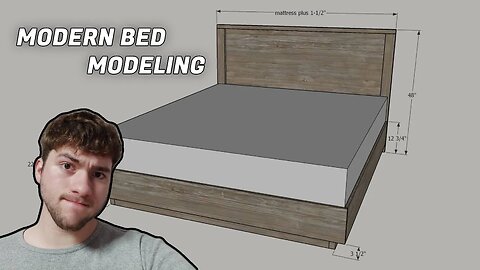 Modern Bed Modeling #blender