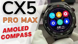 Smartwatch CX5 PRO MAX with Amoled AOD Chatgpt Compass pk HK5 Hero