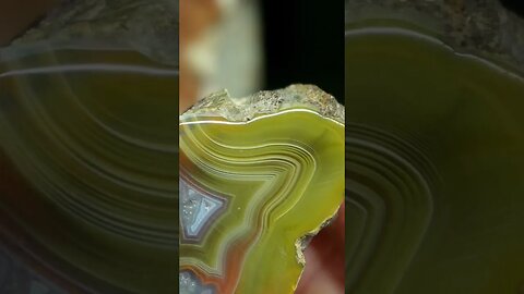 Crazy shadow banding on agate from Australia!