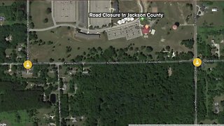 Road closure in Jackson County