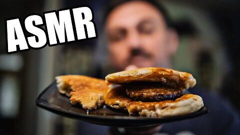 *MESSY* Banana Pancake & Sausage Sandwich | Soft Spoken ASMR