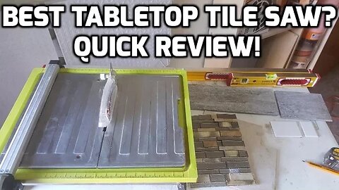 Best Tabletop Tile Saw? Quick Review on this Ryobi Tile Saw!