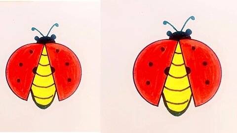 How To Make A Ladybug / Paper Craft Idea / Easy And Simple Ladybug / Beautiful Ladybug Craft