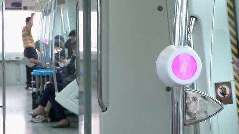 South Korea helps pregnant women get seats on trains