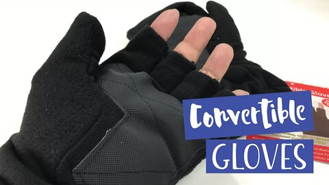 Mittens that convert into gloves! The 2-in-1 convertible winter gloves by Perfect Life Ideas