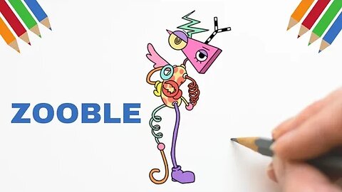 Como Desenhar ZOOBLE | THE AMAZING DIGITAL CIRCUS #zooble #theamazingdigitalcircus