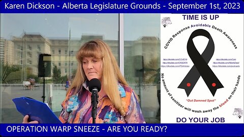 Karen Dickson - Alberta Legislature Grounds - September 1st, 2023