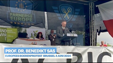 👆🏻Vlaamse prof. dr. Benedikt Sas spreekt op 4.06.24 in Brussel #farmersprotest