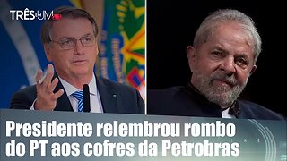Bolsonaro afirma que Lula voltará à cena do crime