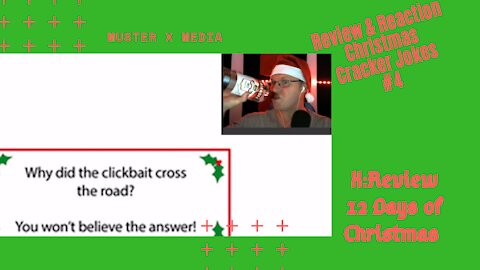 Review & Reaction: Cracker Jokes #4 (X:Review's 12 Days Of Christmas)