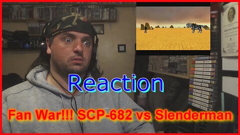 freaky's reaction: Fan War!!! SCP-682 vs Slenderman